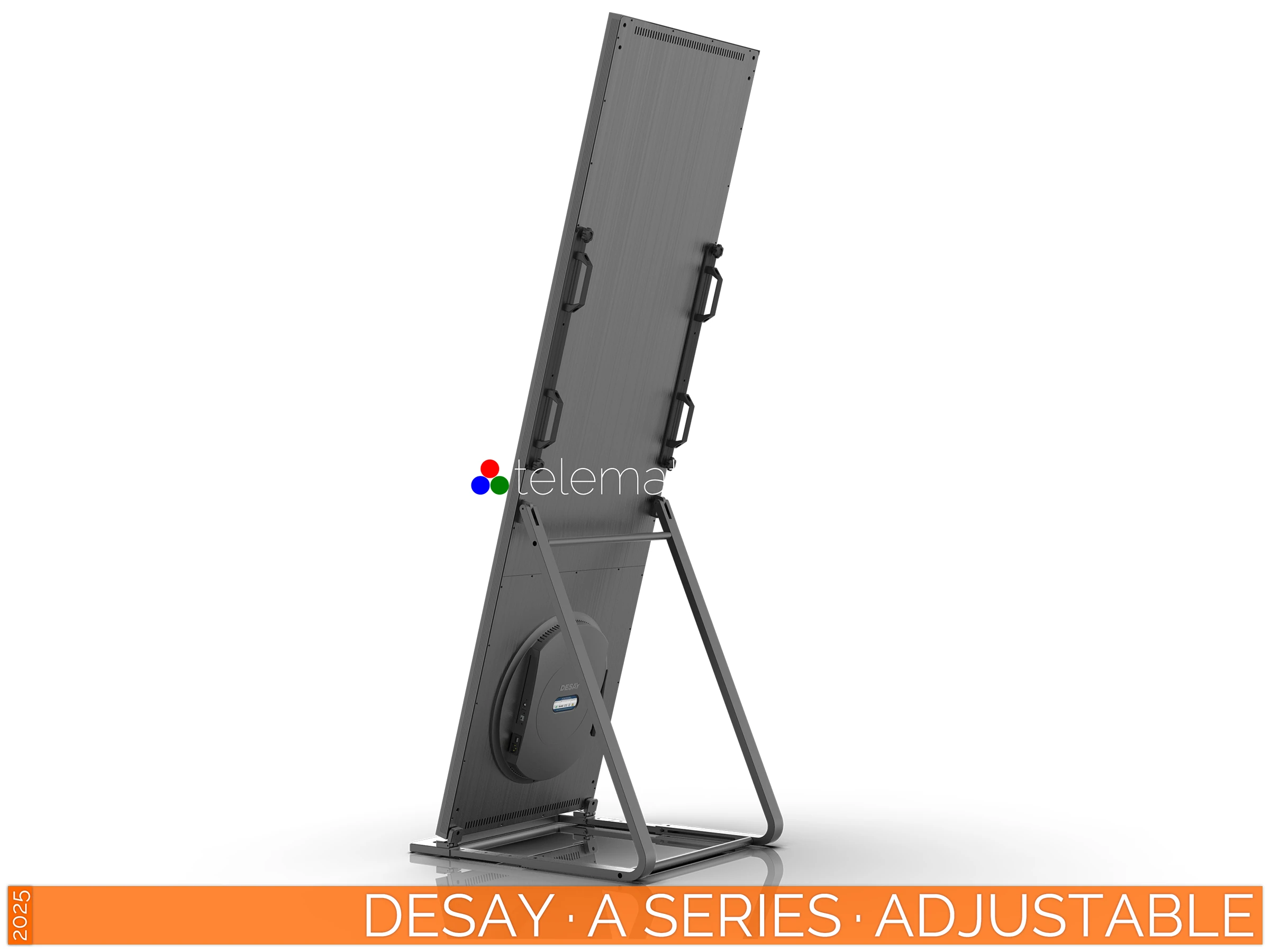 The Art of LED · Desay A Series Poster · Adjustable Stand Configuration for Large-Scale Installations · NovaStar MX2000 Pro Desay · A Series · Direct View LED Poster · Adjustable Stand Configuration for Large-Scale and Flexible Installations in Retail and Event Spaces · NovaStar Taurus T50 · VNNOX Cloud Remote Content Management