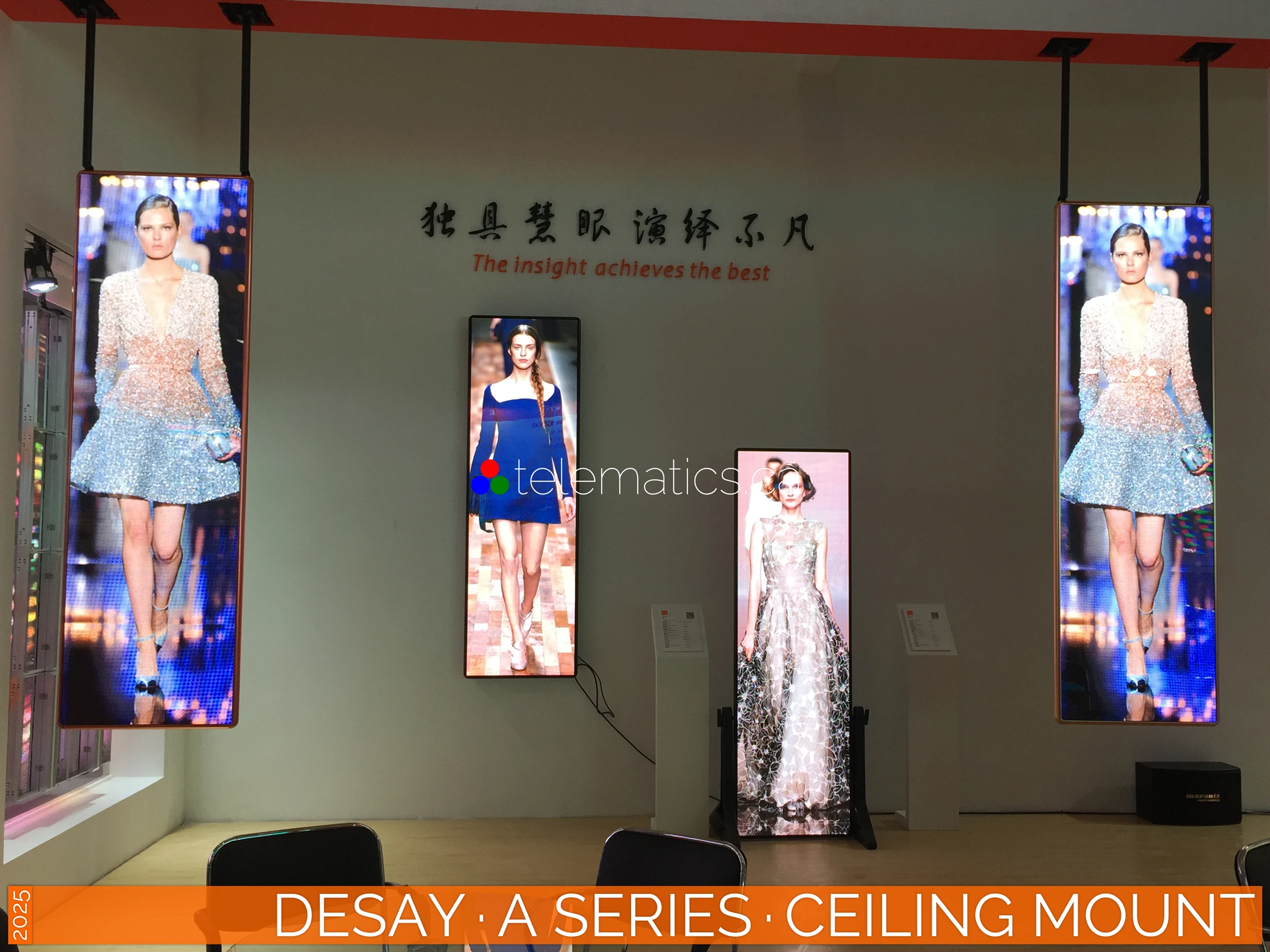 The Art of LED · Desay A Series Poster · Ceiling Mount Configuration for Dynamic Installations · NovaStar KU20 Desay · A Series · Direct View LED Poster · Ceiling Mount Configuration for Flexible and Dynamic Installations in Retail and Event Spaces · NovaStar Taurus T50 · VNNOX Cloud Remote Content Management