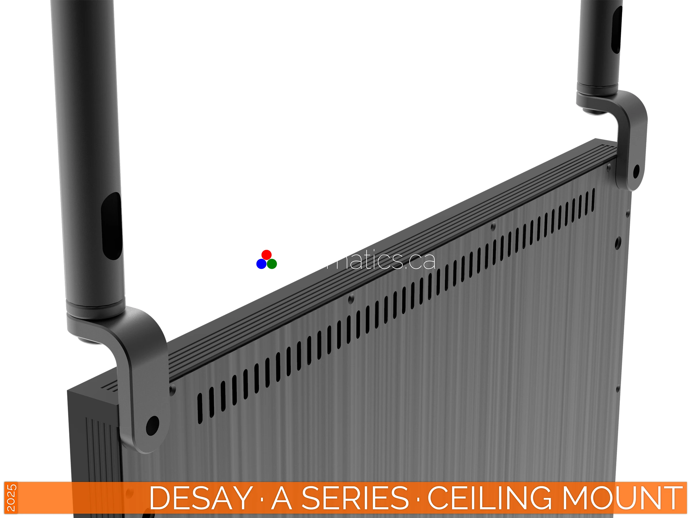 The Art of LED · Desay A Series Poster · Ceiling Mount Configuration for Professional Installations · NovaStar MX40 Pro Desay · A Series · Direct View LED Poster · Ceiling Mount Configuration for Professional and Durable Installations in Retail and Event Spaces · NovaStar Taurus T50 · VNNOX Cloud Remote Content Management