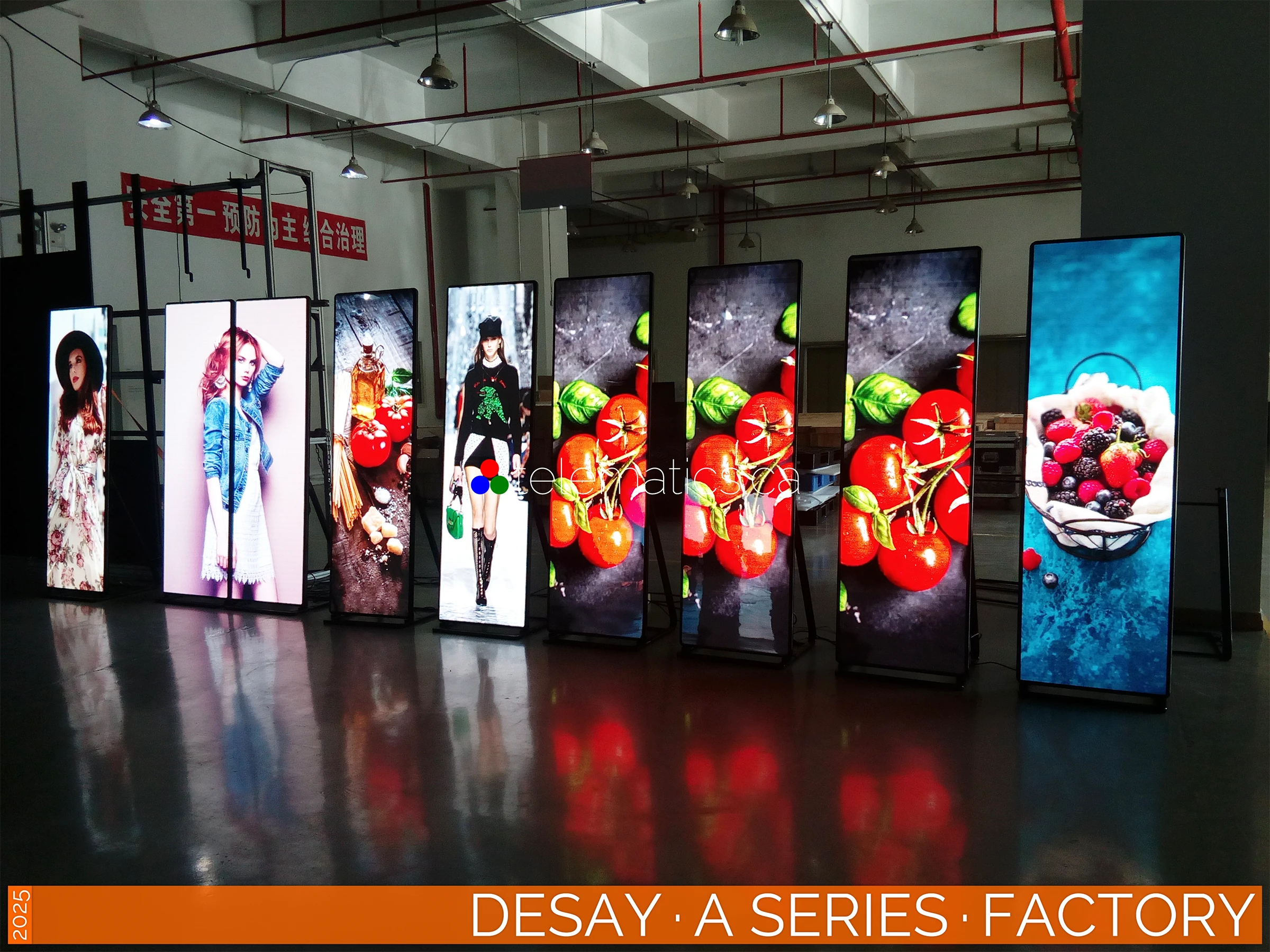 The Art of LED · Desay A Series Poster · Factory Testing for Exceptional Performance · NovaStar H15 Desay · A Series · Direct View LED Poster · Factory Testing for Exceptional Performance and Reliable Durability · NovaStar Taurus T50 · VNNOX Cloud Remote Content Management