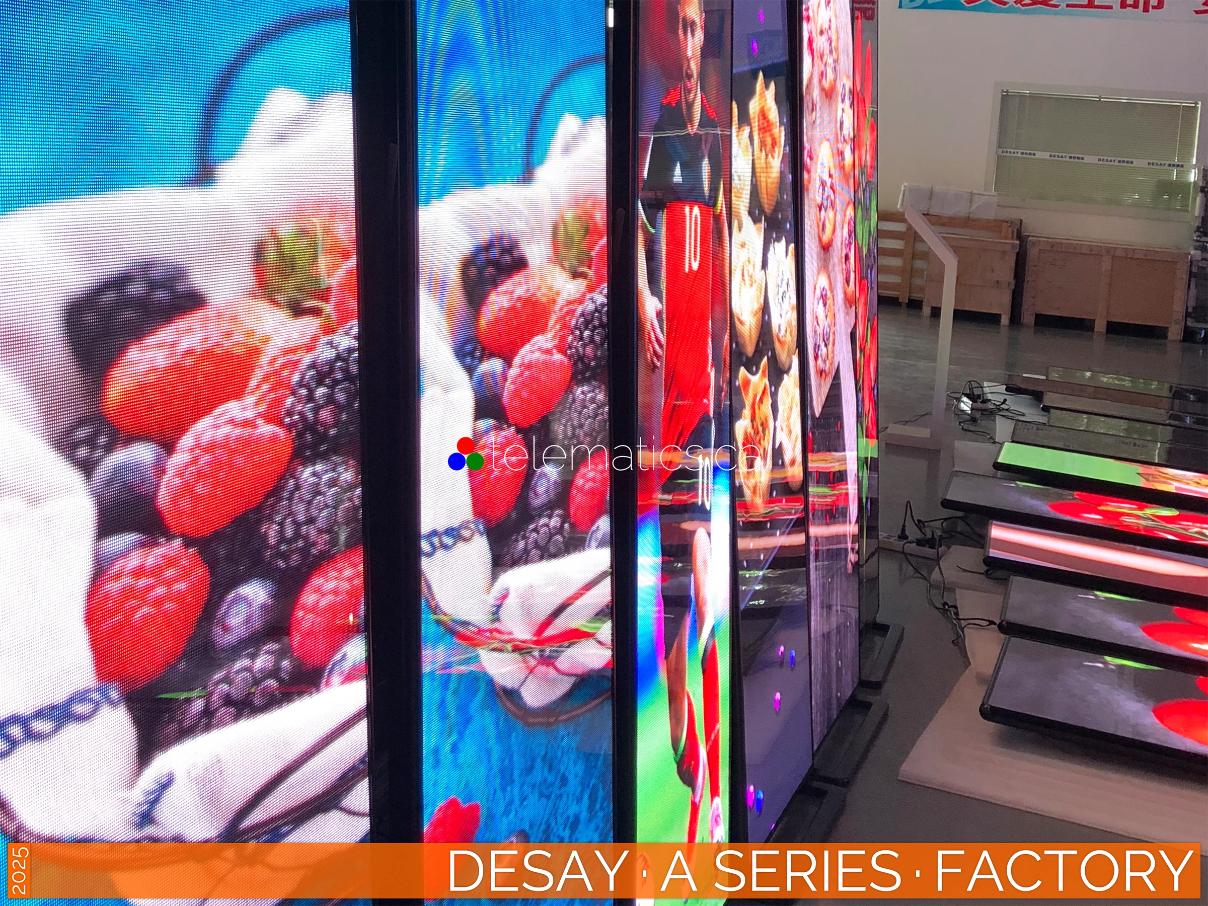 The Art of LED · Desay A Series Poster · Factory Testing for Superior Durability · NovaStar H9 Desay · A Series · Direct View LED Poster · Factory Testing for Superior Performance and Reliable Durability · NovaStar Taurus T50 · VNNOX Cloud Remote Content Management