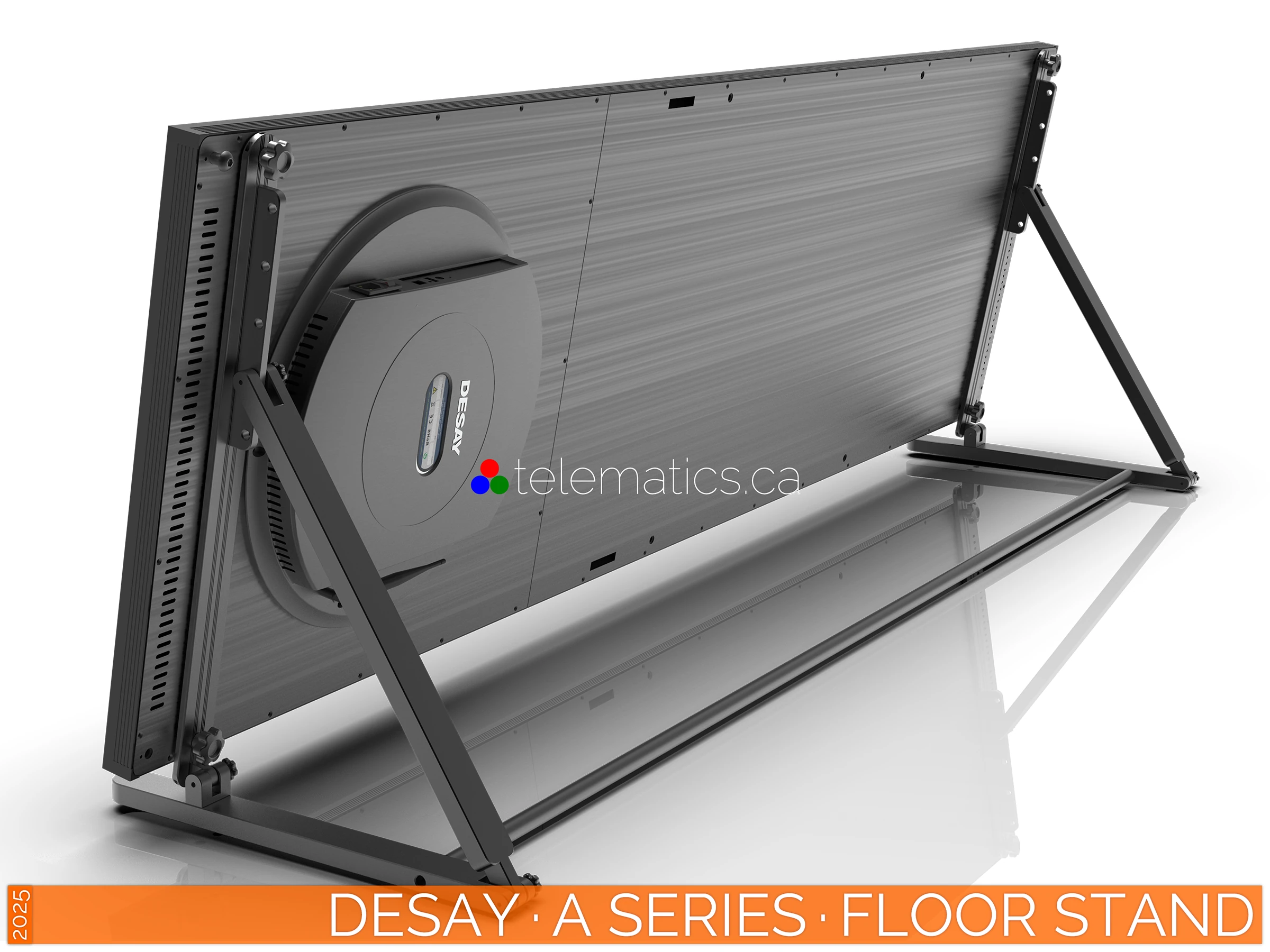 The Art of LED · Desay A Series Poster · Floor Stand Configuration for Adaptable Installations · NovaStar MX30 Desay · A Series · Direct View LED Poster · Floor Stand Configuration for Stable and Adaptable Installations in Retail and Event Spaces · NovaStar Taurus T50 · VNNOX Cloud Remote Content Management