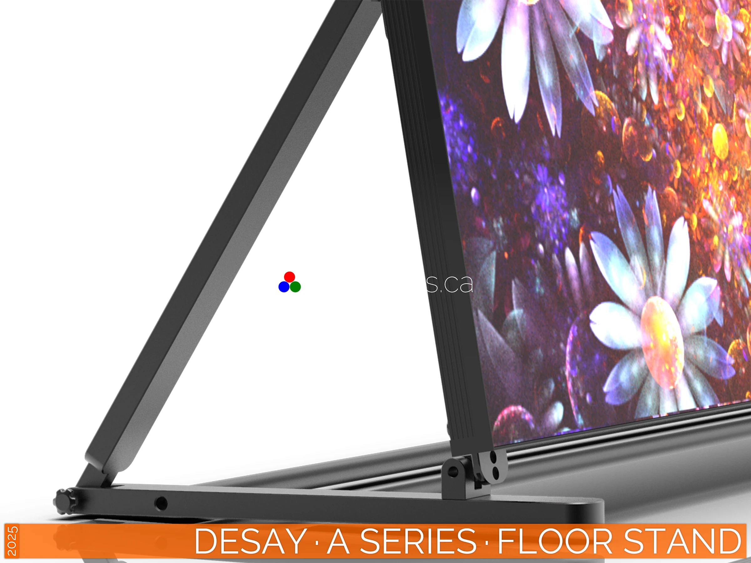 The Art of LED · Desay A Series Poster · Floor Stand Configuration for Professional Installations · NovaStar MX40 Pro Desay · A Series · Direct View LED Poster · Floor Stand Configuration for Professional and Durable Installations in Retail and Event Spaces · NovaStar Taurus T50 · VNNOX Cloud Remote Content Management
