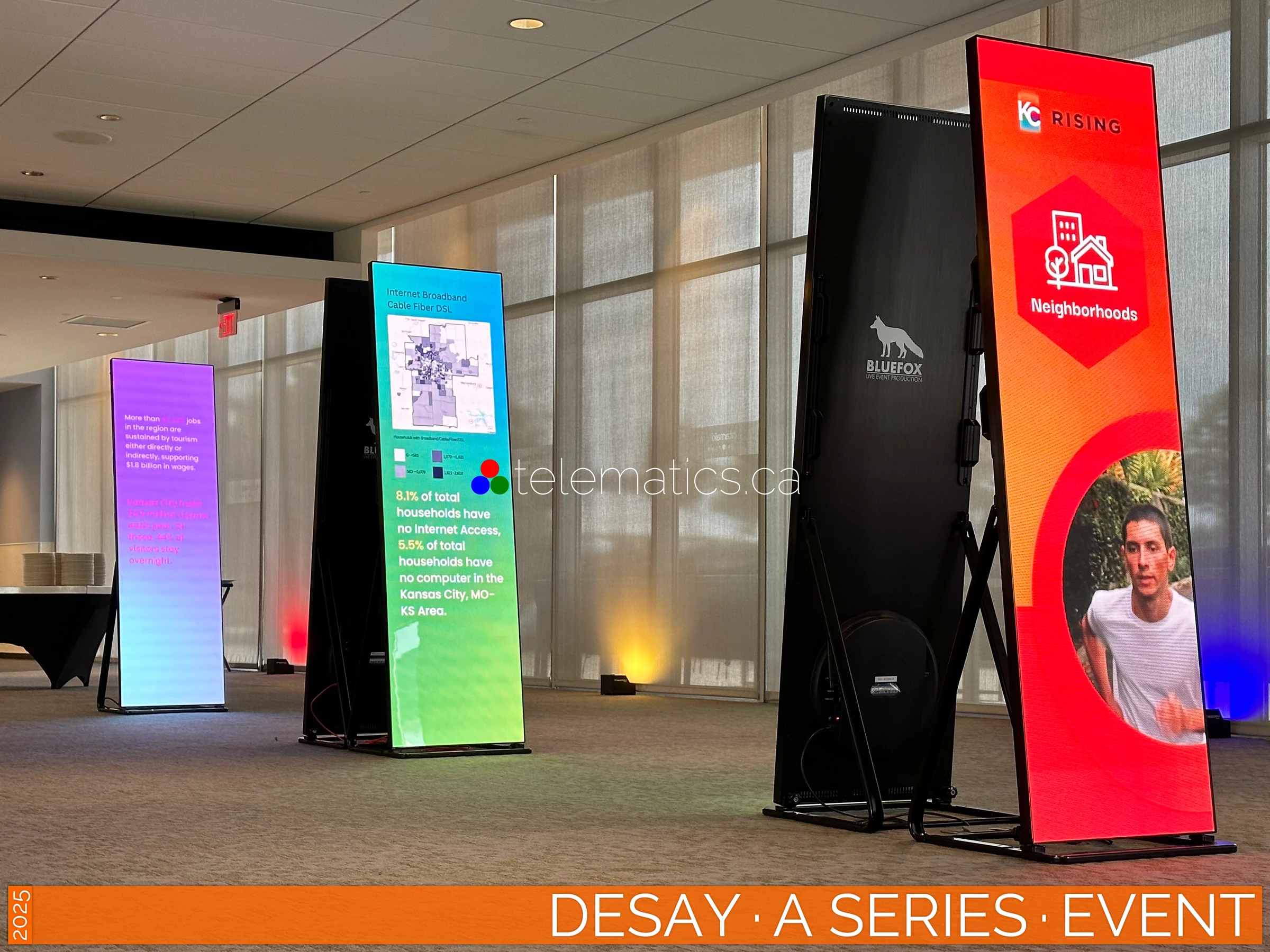 The Art of LED · Desay A Series Poster · Mosaic Display for Dynamic Event Installations · NovaStar VMP Desay · A Series · Direct View LED Poster · Mosaic Display for Dynamic and Portable Event Installations · NovaStar Taurus T50 · VNNOX Cloud Remote Content Management