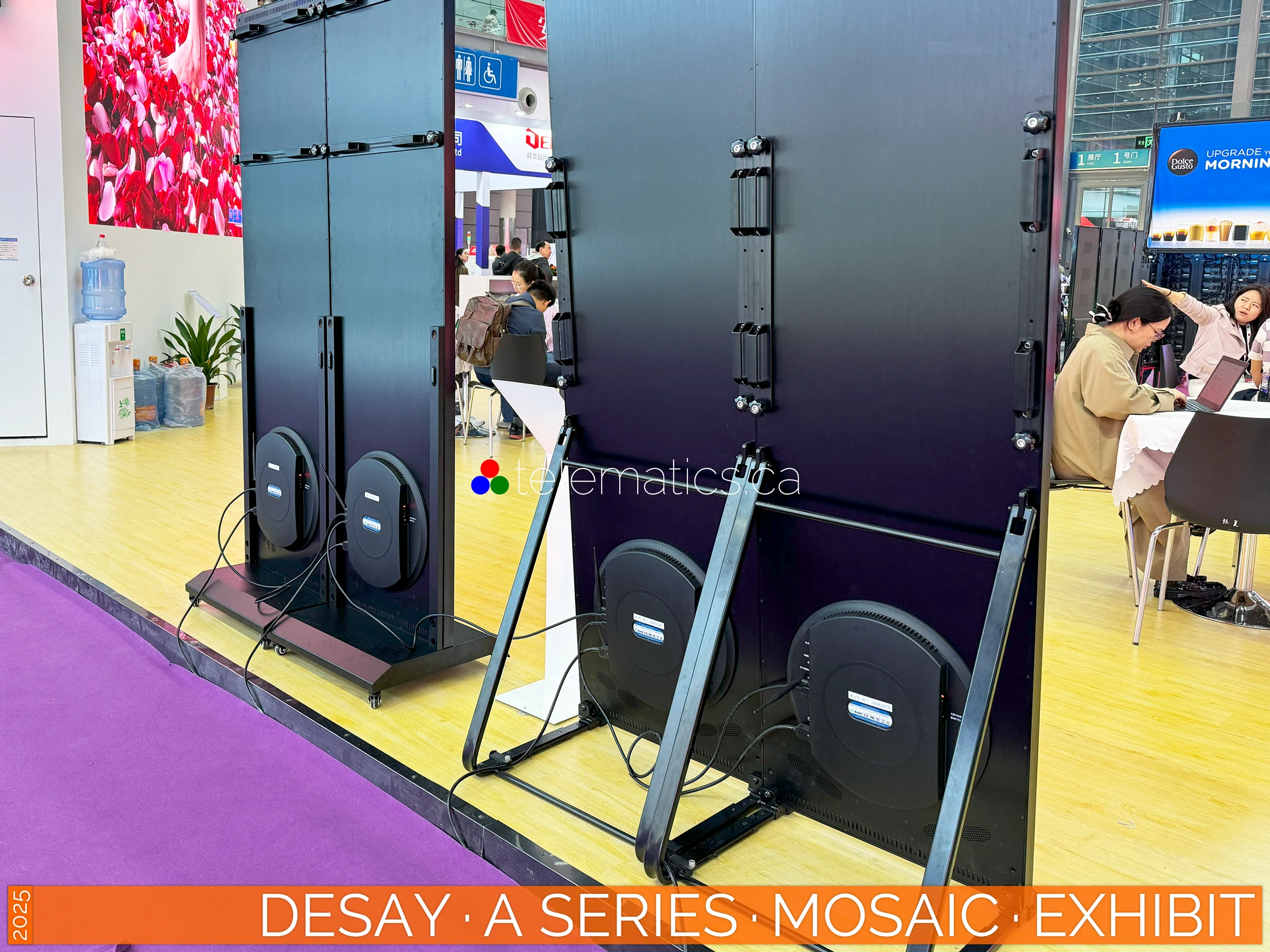 The Art of LED · Desay A Series Poster · Mosaic Exhibit Display for Immersive Visual Experiences · NovaStar MX20 Desay · A Series · Direct View LED Poster · Mosaic Exhibit Display for Immersive and Custom Visual Experiences · NovaStar Taurus T50 · VNNOX Cloud Remote Content Management